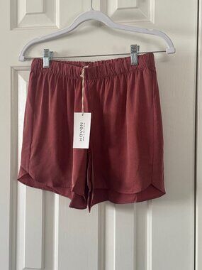 Haven Well Within by Talbots Dark Coral Pink Sleep Lounge Shorts Size M medium